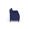 Lesro Siena Lounge Reception 3 Seat Tandem Seating, Black, OH Cobalt Upholstery SN3103 - alternate 3